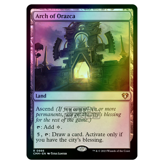 Magic The Gathering - Commander Masters - Arch of Orazca - 0986 (Foil)