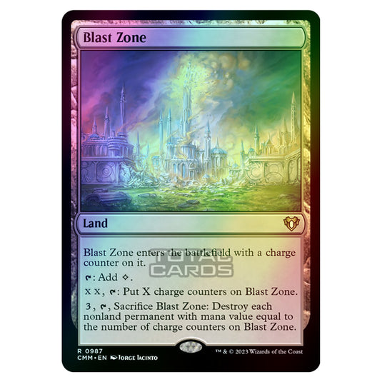 Magic The Gathering - Commander Masters - Blast Zone - 0987 (Foil)