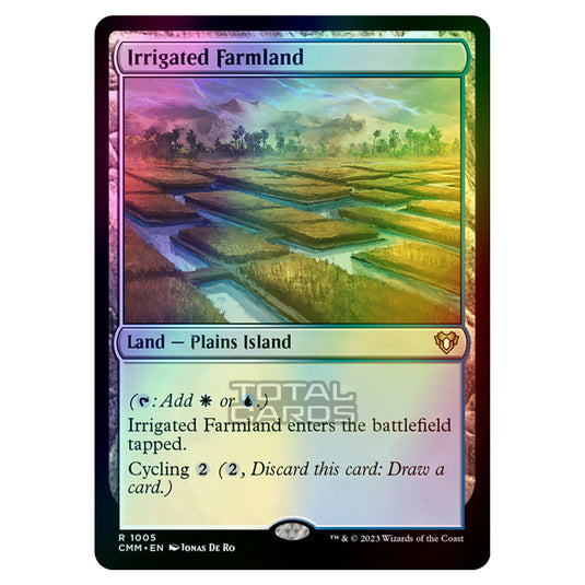 Magic The Gathering - Commander Masters - Irrigated Farmland - 1005 (Foil)