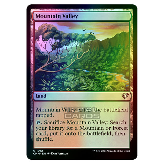 Magic The Gathering - Commander Masters - Mountain Valley - 1012 (Foil)