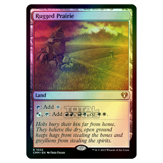 Magic The Gathering - Commander Masters - Rugged Prairie - 1022 (Foil)