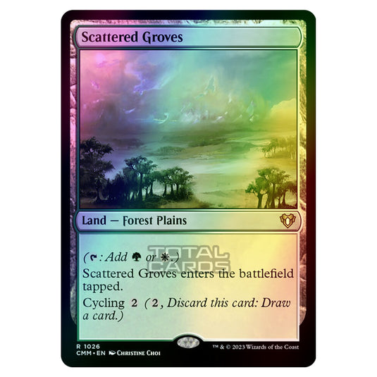 Magic The Gathering - Commander Masters - Scattered Groves - 1026 (Foil)