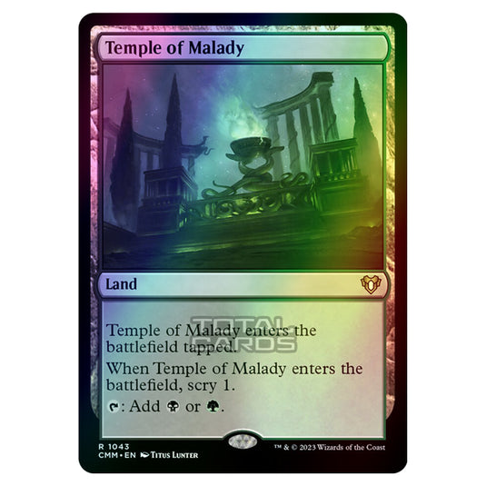 Magic The Gathering - Commander Masters - Temple of Malady - 1043 (Foil)