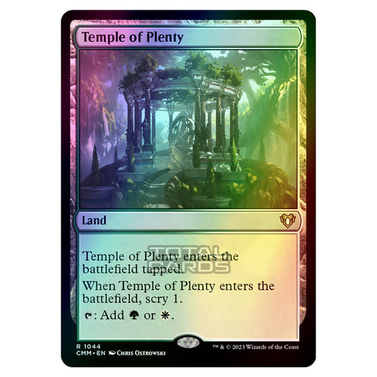 Magic The Gathering - Commander Masters - Temple of Plenty - 1044 (Foil)