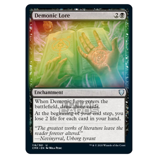 Magic The Gathering - Commander Legends - Demonic Lore - 118/361 (Foil)