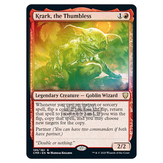 Magic The Gathering - Commander Legends - Krark, the Thumbless - 189/361 (Foil)