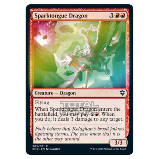 Magic The Gathering - Commander Legends - Sparktongue Dragon - 202/361 (Foil)