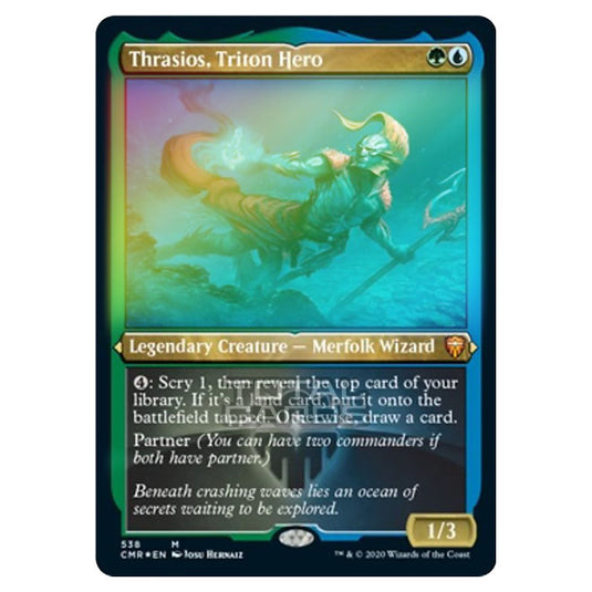 Magic The Gathering - Commander Legends - Thrasios, Triton Hero - 538/361 (Foil)