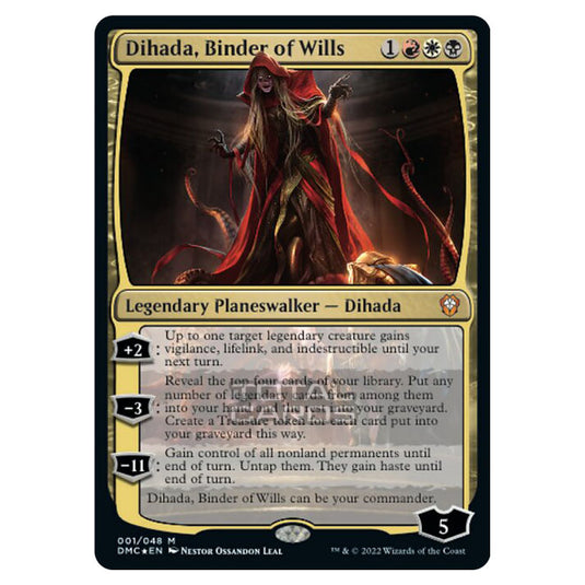 Magic The Gathering - Dominaria United Commander - Dihada, Binder of Wills - 1/48