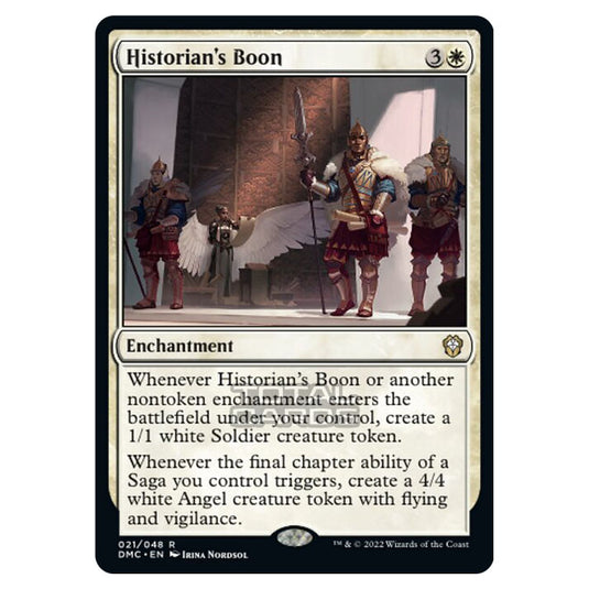 Magic The Gathering - Dominaria United Commander - Historian's Boon - 21/48