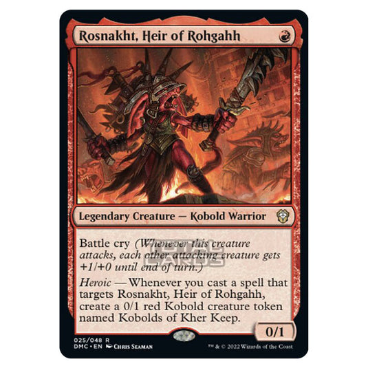 Magic The Gathering - Dominaria United Commander - Rosnakht, Heir of Rohgahh - 25/48