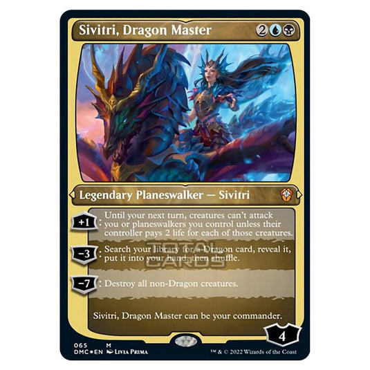 Magic The Gathering - Dominaria United Commander - Sivitri, Dragon Master - 65/48