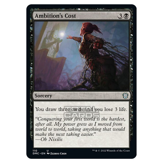 Magic The Gathering - Dominaria United Commander - Ambition's Cost - 110/48