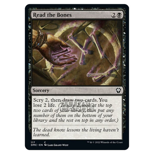 Magic The Gathering - Dominaria United Commander - Read the Bones - 117/48