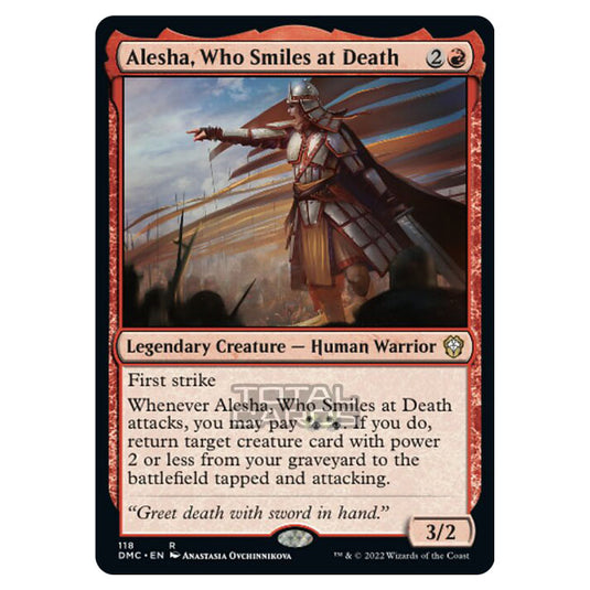 Magic The Gathering - Dominaria United Commander - Alesha, Who Smiles at Death - 118/48