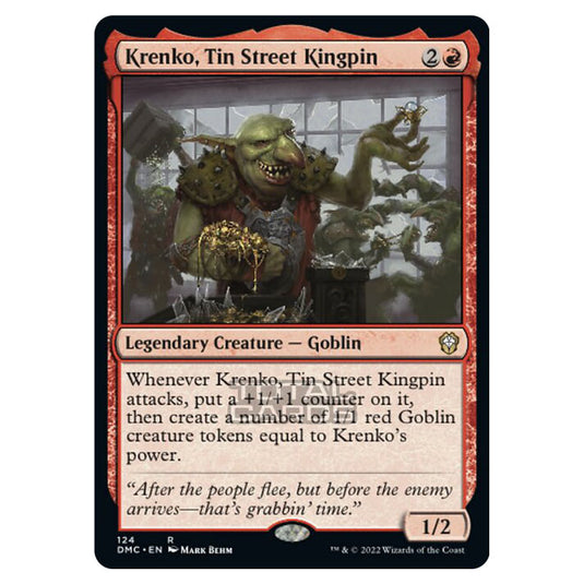 Magic The Gathering - Dominaria United Commander - Krenko, Tin Street Kingpin - 124/48