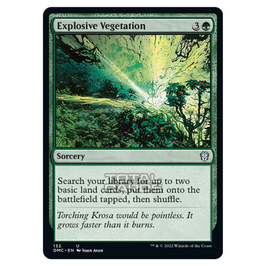 Magic The Gathering - Dominaria United Commander - Explosive Vegetation - 132/48