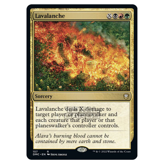 Magic The Gathering - Dominaria United Commander - Lavalanche - 157/48