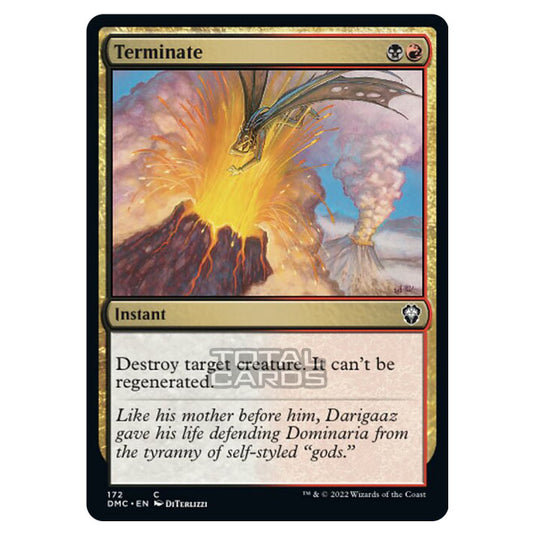 Magic The Gathering - Dominaria United Commander - Terminate - 172/48