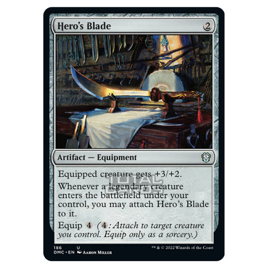 Magic The Gathering - Dominaria United Commander - Hero's Blade - 186/48