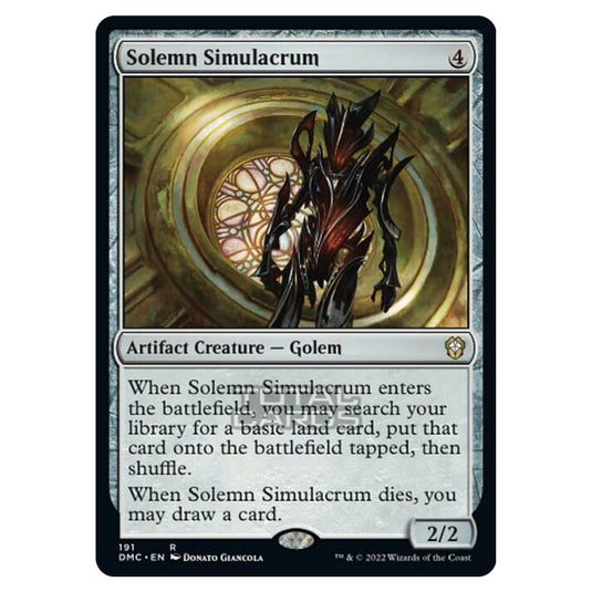 Magic The Gathering - Dominaria United Commander - Solemn Simulacrum - 191/48