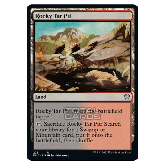 Magic The Gathering - Dominaria United Commander - Rocky Tar Pit - 228/48