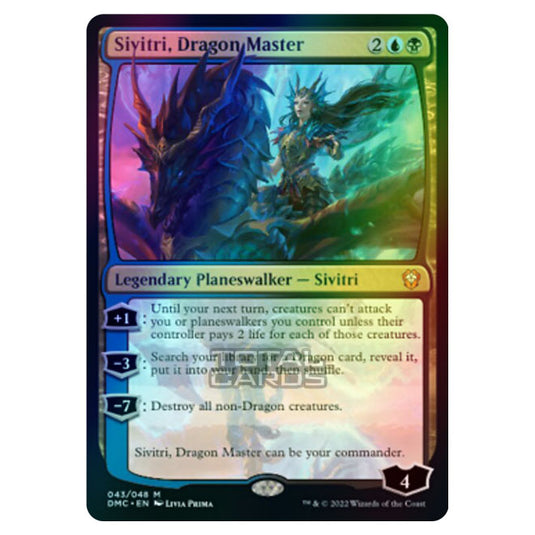 Magic The Gathering - Dominaria United Commander - Sivitri, Dragon Master - 43/48 (Foil)