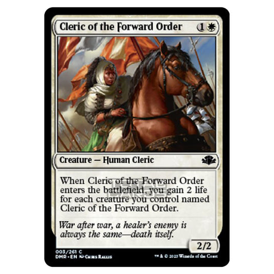 Magic The Gathering - Dominaria Remastered - Cleric of the Forward Order - 003/261