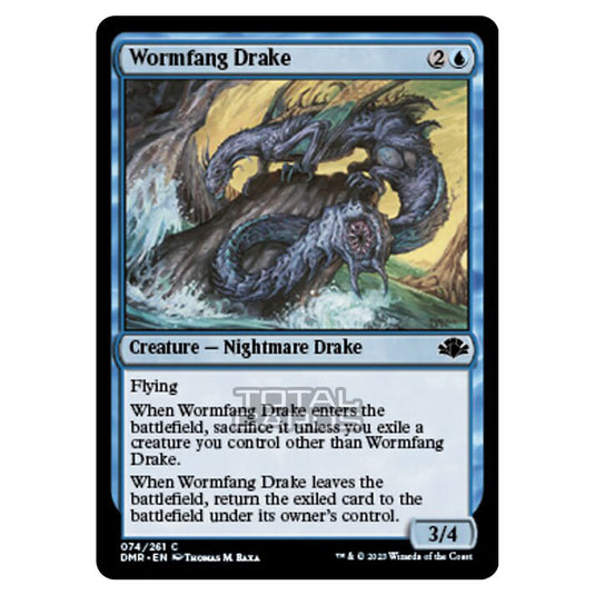 Magic The Gathering - Dominaria Remastered - Wormfang Drake - 074/261