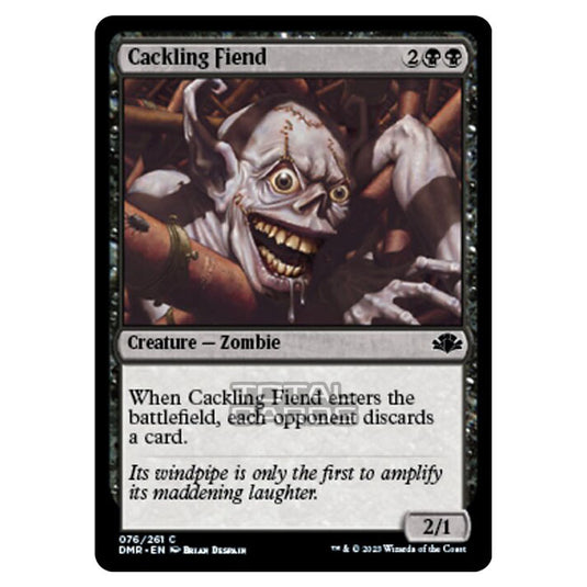 Magic The Gathering - Dominaria Remastered - Cackling Fiend - 076/261