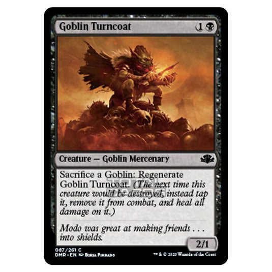 Magic The Gathering - Dominaria Remastered - Goblin Turncoat - 087/261