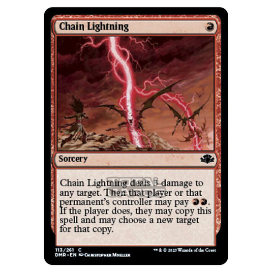 Magic The Gathering - Dominaria Remastered - Chain Lightning - 113/261