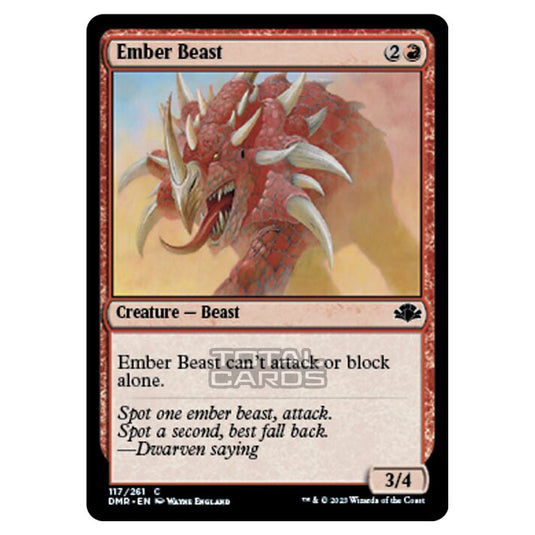 Magic The Gathering - Dominaria Remastered - Ember Beast - 117/261