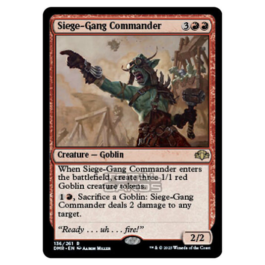 Magic The Gathering - Dominaria Remastered - Siege-Gang Commander - 136/261