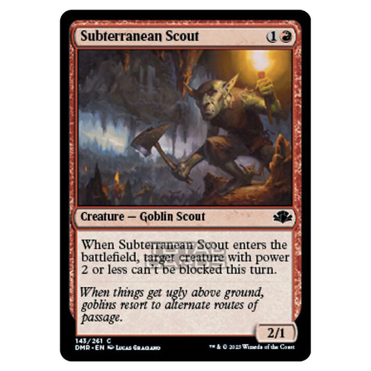 Magic The Gathering - Dominaria Remastered - Subterranean Scout - 143/261