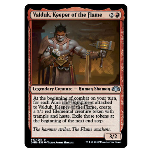 Magic The Gathering - Dominaria Remastered - Valduk, Keeper of the Flame - 147/261