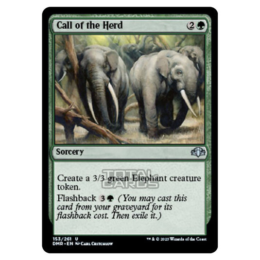 Magic The Gathering - Dominaria Remastered - Call of the Herd - 153/261