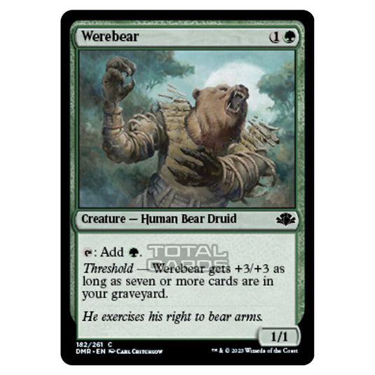 Magic The Gathering - Dominaria Remastered - Werebear - 182/261