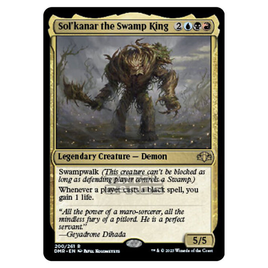 Magic The Gathering - Dominaria Remastered - Sol'kanar the Swamp King - 200/261