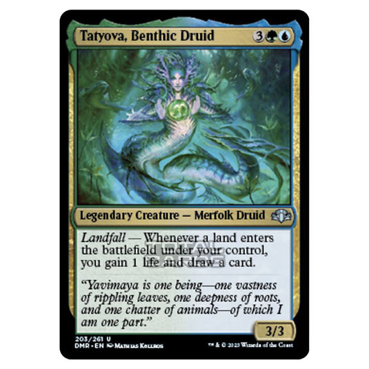 Magic The Gathering - Dominaria Remastered - Tatyova, Benthic Druid - 203/261