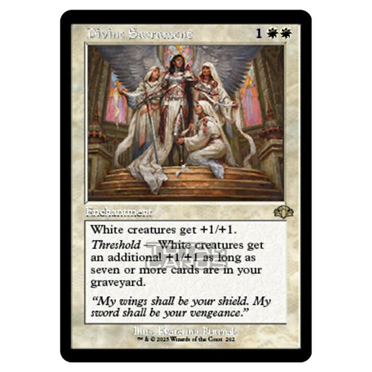 Magic The Gathering - Dominaria Remastered - Divine Sacrament (Retro Frame) - 262/261