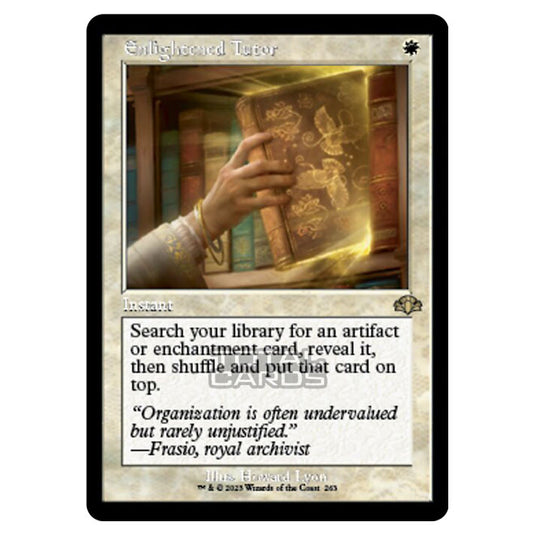 Magic The Gathering - Dominaria Remastered - Enlightened Tutor (Retro Frame) - 263/261