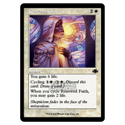 Magic The Gathering - Dominaria Remastered - Renewed Faith (Retro Frame) - 269/261