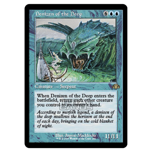 Magic The Gathering - Dominaria Remastered - Denizen of the Deep (Retro Frame) - 282/261