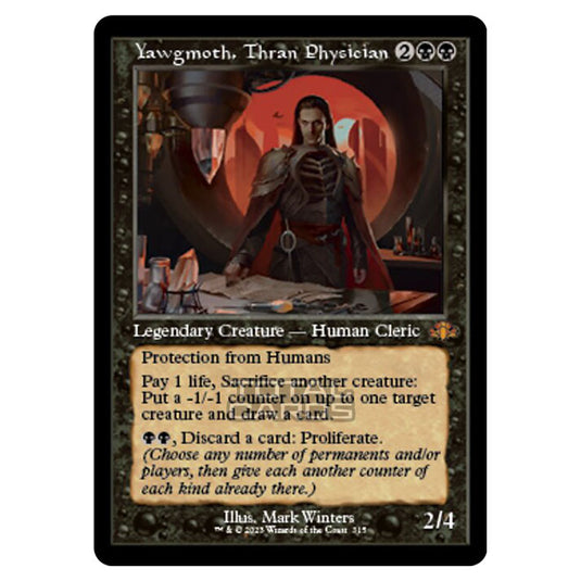 Magic The Gathering - Dominaria Remastered - Yawgmoth, Thran Physician (Retro Frame) - 315/261