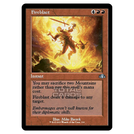 Magic The Gathering - Dominaria Remastered - Fireblast (Retro Frame) - 319/261