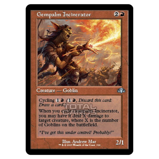 Magic The Gathering - Dominaria Remastered - Gempalm Incinerator (Retro Frame) - 322/261