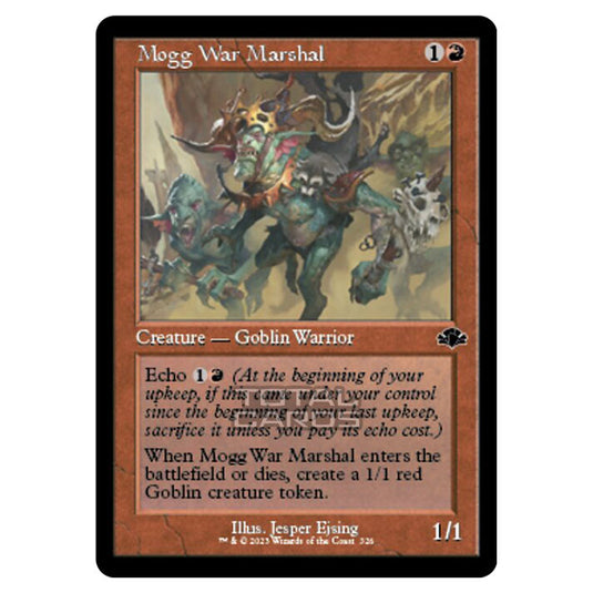 Magic The Gathering - Dominaria Remastered - Mogg War Marshal (Retro Frame) - 326/261