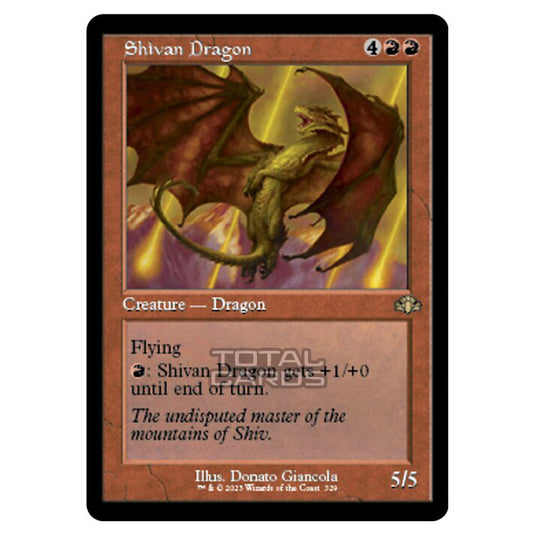 Magic The Gathering - Dominaria Remastered - Shivan Dragon (Retro Frame) - 329/261