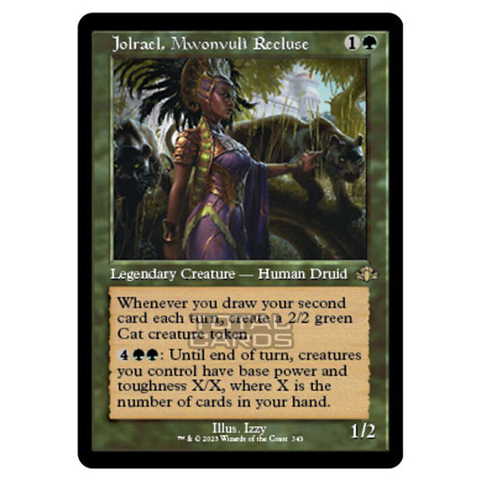 Magic The Gathering - Dominaria Remastered - Jolrael, Mwonvuli Recluse (Retro Frame) - 343/261